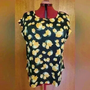 Nue Options | Lemon Half Sleeve T-Shirt in Black,  Size L